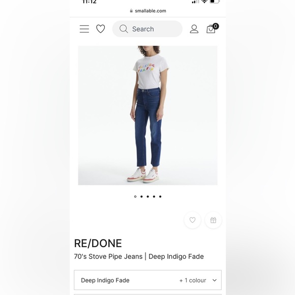 RE/DONE straight leg jeans - like new! - Sz 28 - Picture 4 of 9